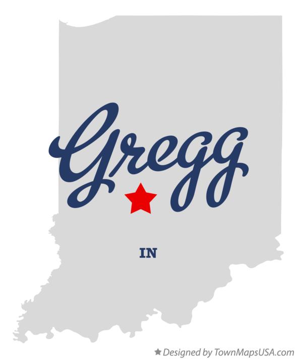 Map of Gregg Indiana IN