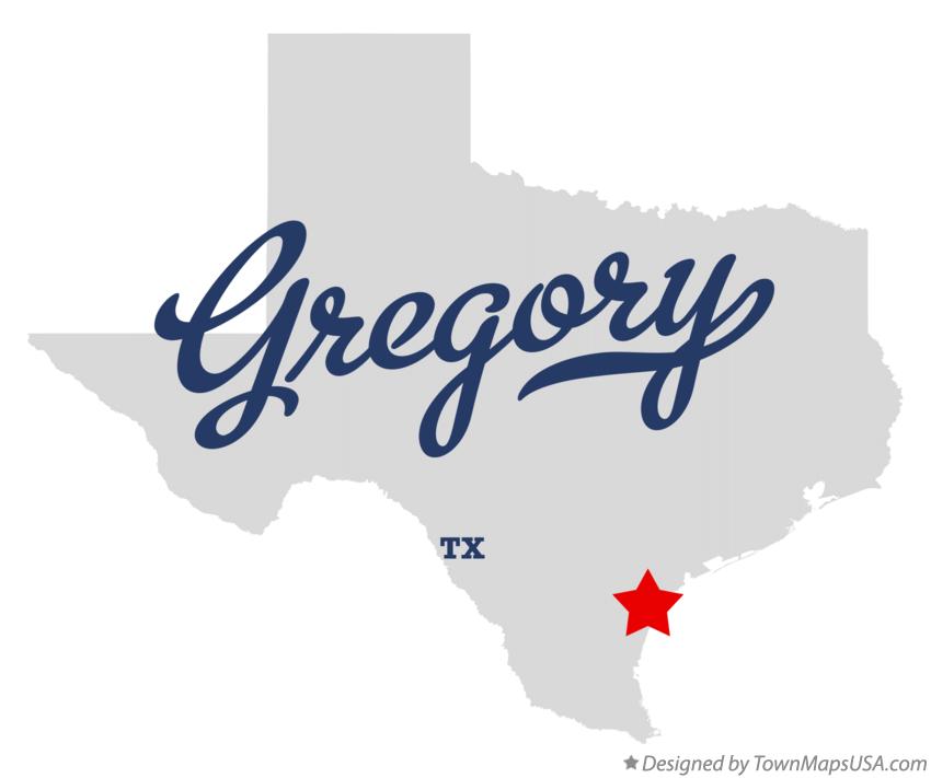 Map of Gregory Texas TX