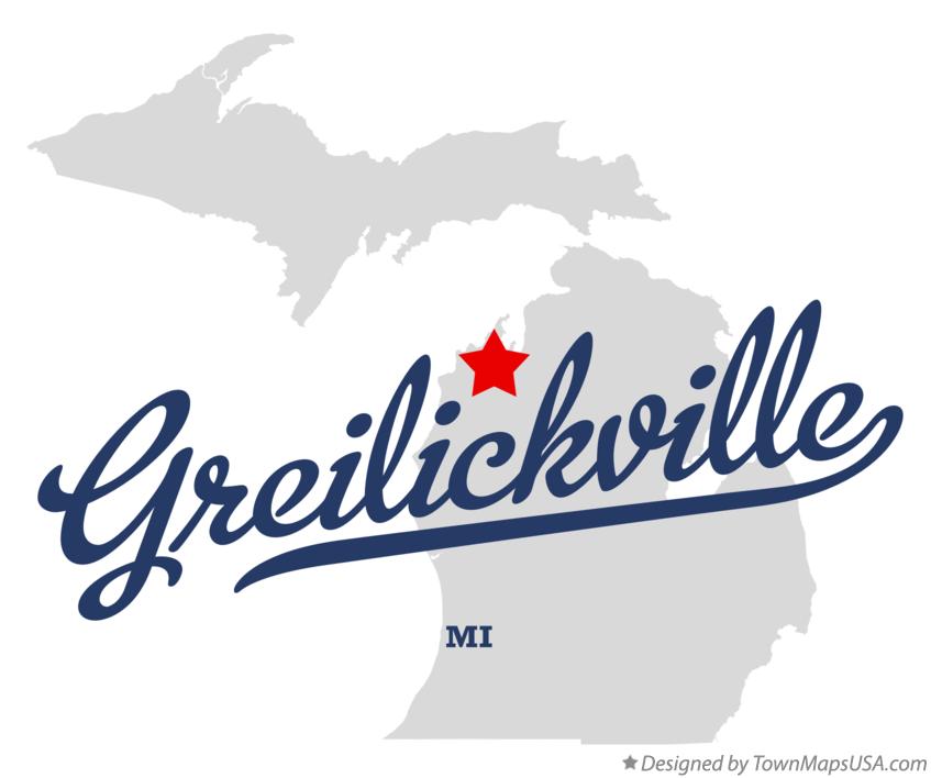 Map of Greilickville Michigan MI