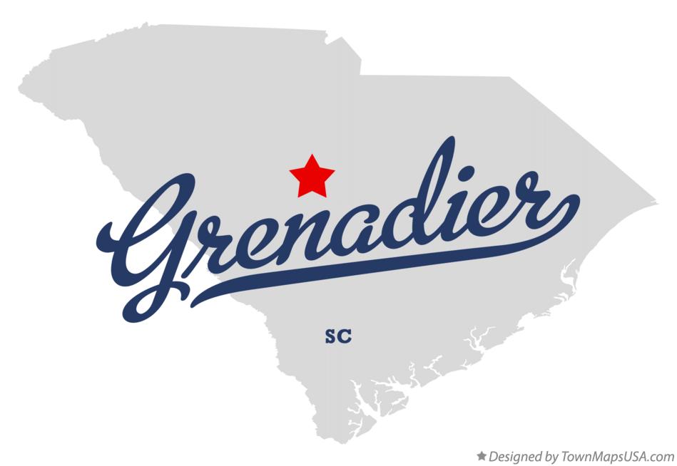 Map of Grenadier South Carolina SC
