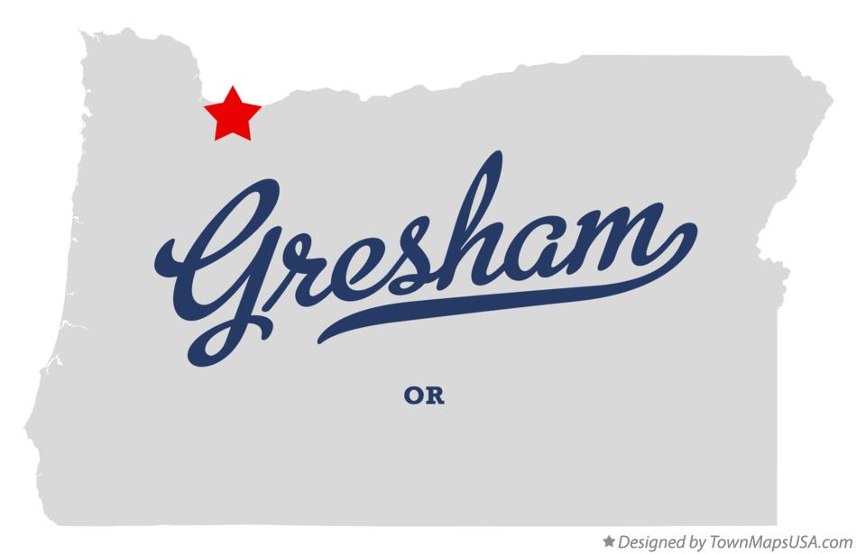 Map of Gresham Oregon OR