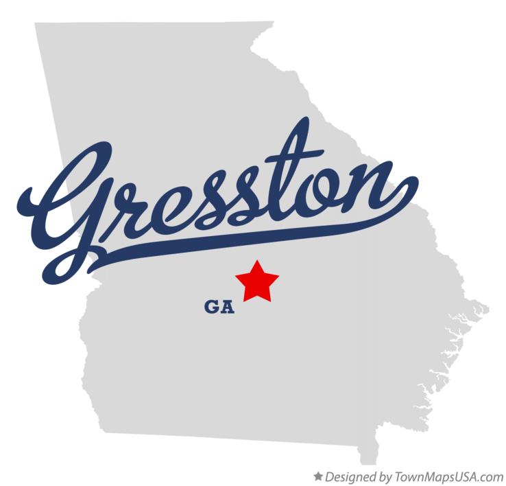 Map of Gresston Georgia GA