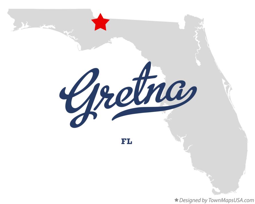 Map of Gretna Florida FL