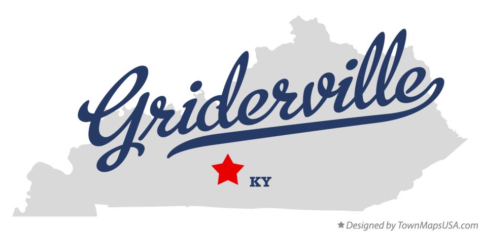 Map of Griderville Kentucky KY