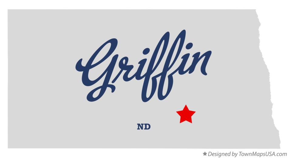 Map of Griffin North Dakota ND