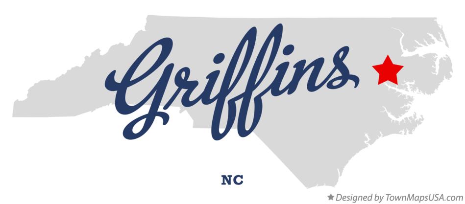 Map of Griffins North Carolina NC