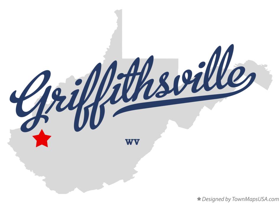 Map of Griffithsville West Virginia WV