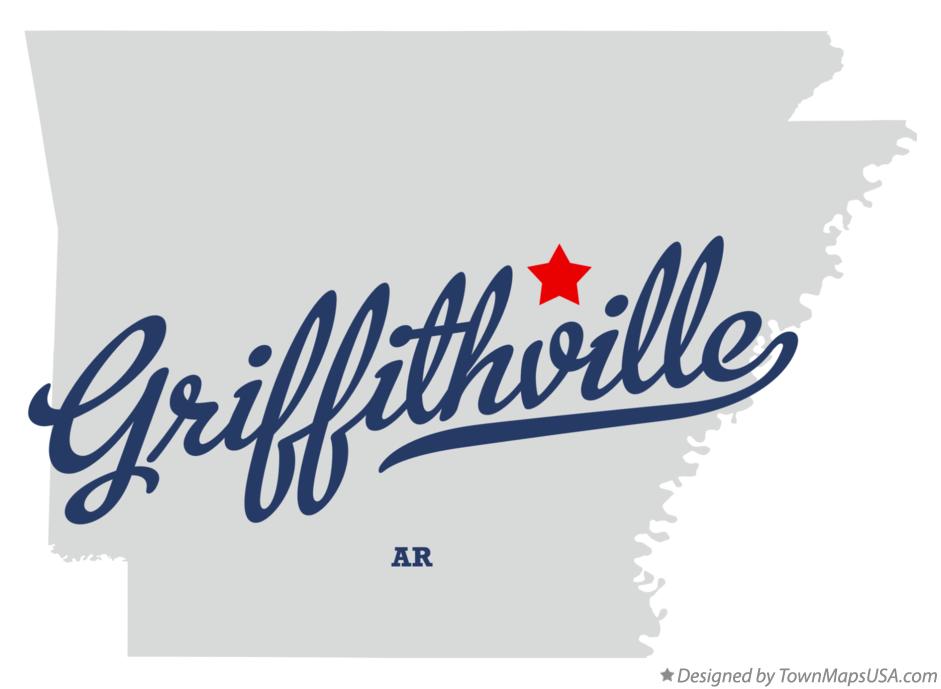 Map of Griffithville Arkansas AR