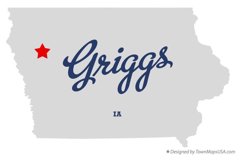 Map of Griggs Iowa IA