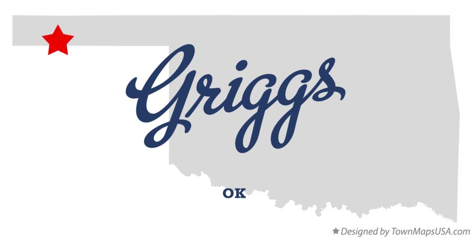 Map of Griggs Oklahoma OK