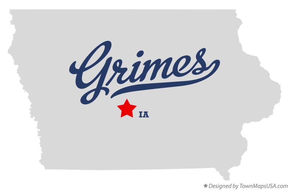 Map of Grimes Iowa IA