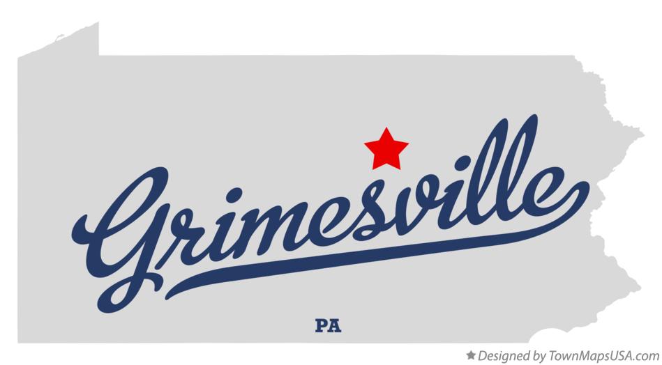 Map of Grimesville Pennsylvania PA