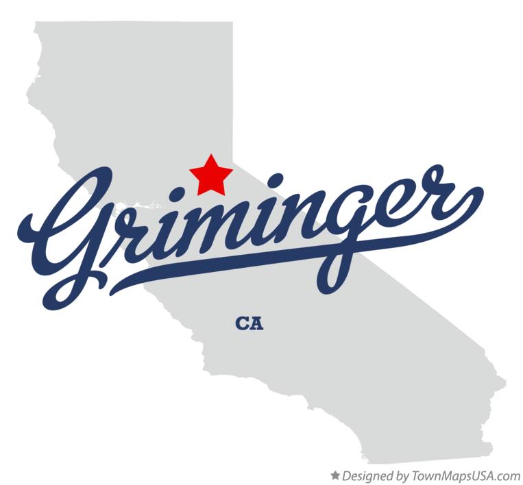 Map of Griminger California CA