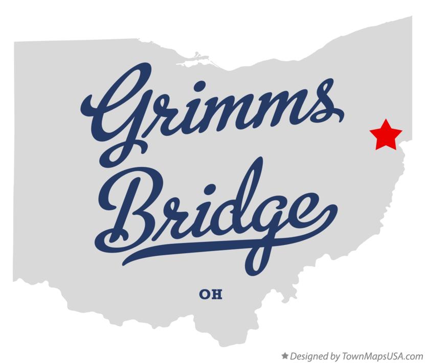 Map of Grimms Bridge Ohio OH
