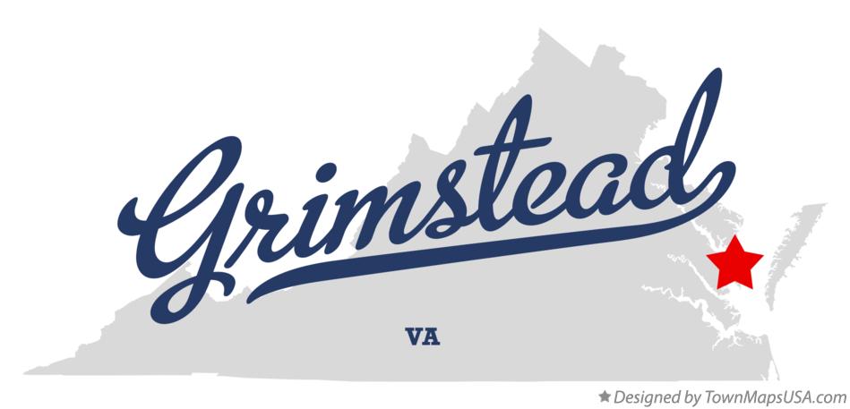 Map of Grimstead Virginia VA