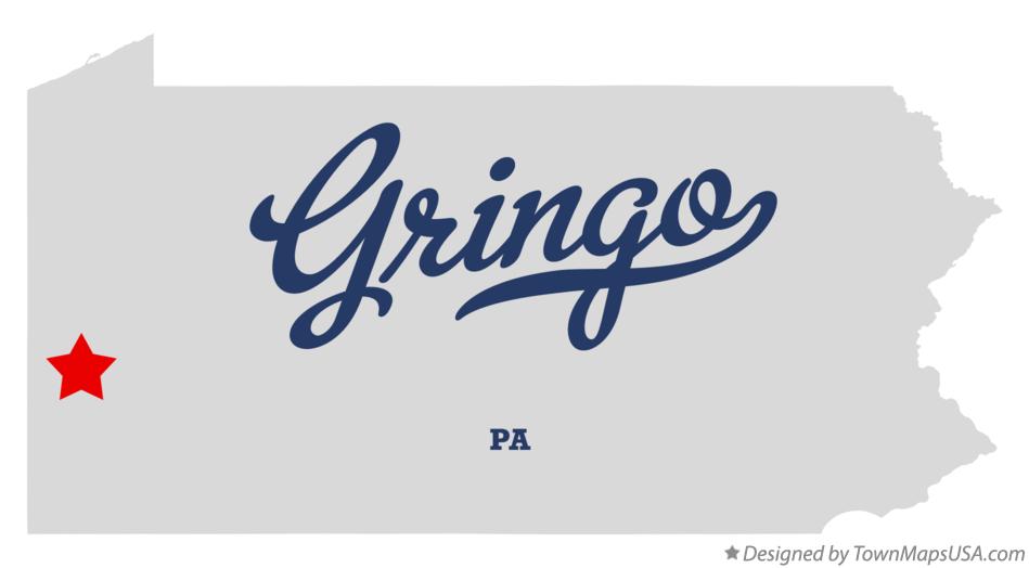 Map of Gringo Pennsylvania PA