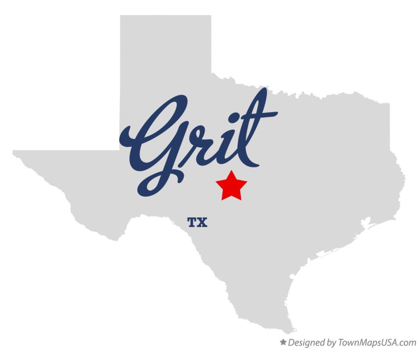 Map of Grit Texas TX
