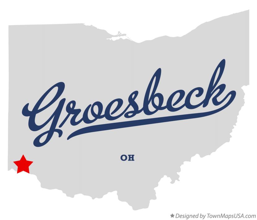 Map of Groesbeck Ohio OH