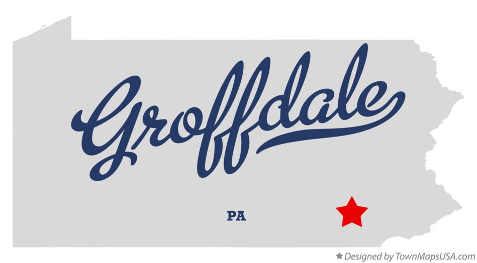 Map of Groffdale Pennsylvania PA
