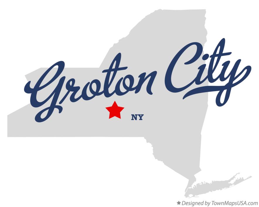 Map of Groton City New York NY