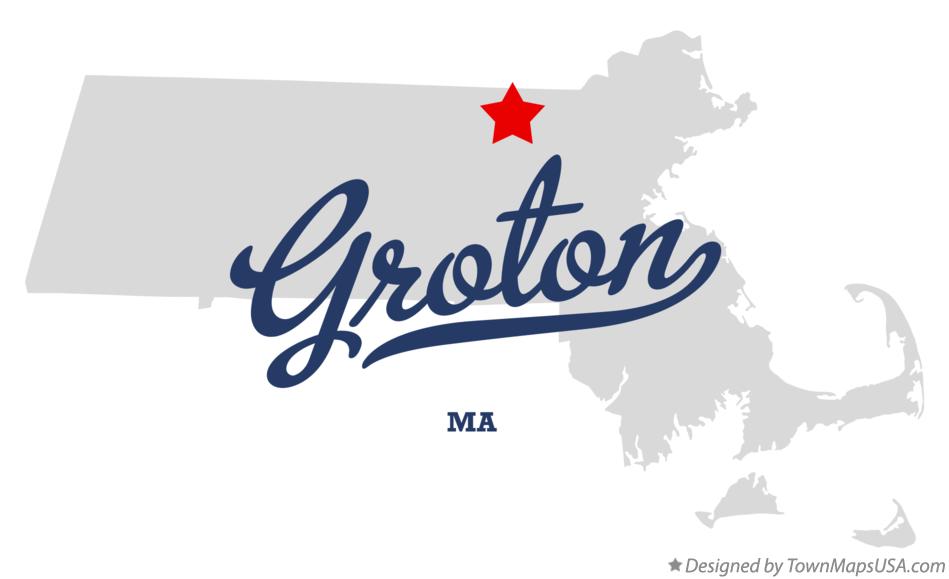 Map of Groton Massachusetts MA