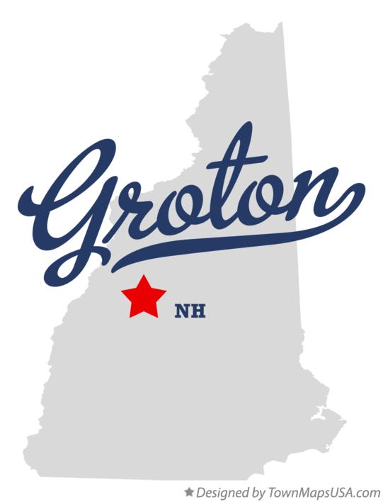 Map of Groton New Hampshire NH