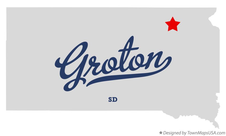 Map of Groton South Dakota SD