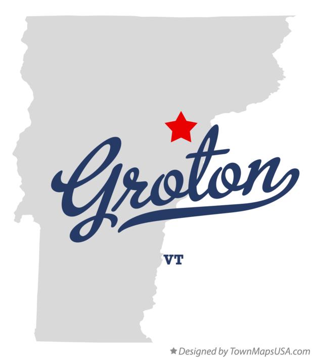 Map of Groton Vermont VT