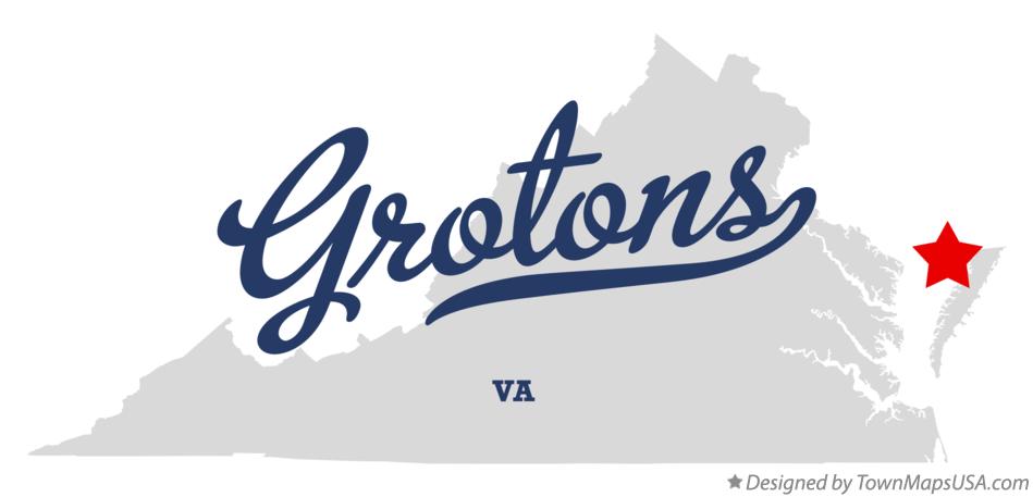 Map of Grotons Virginia VA