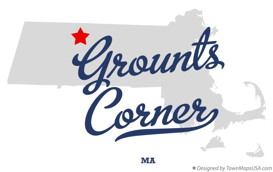 Map of Grounts Corner Massachusetts MA
