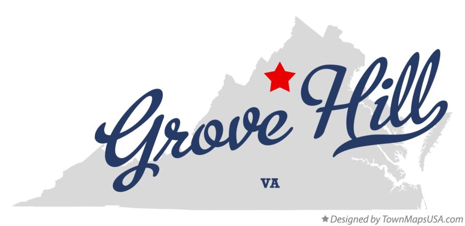 Map of Grove Hill Virginia VA