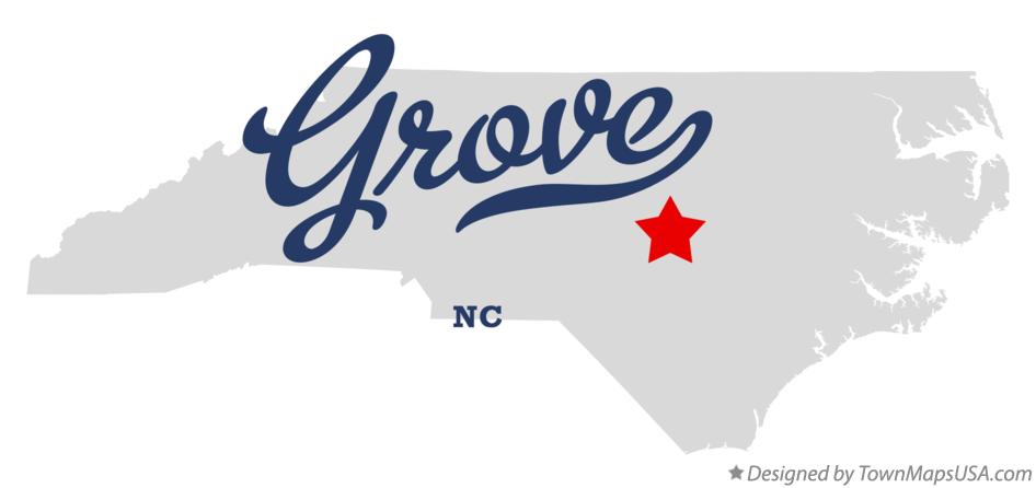 Map of Grove North Carolina NC