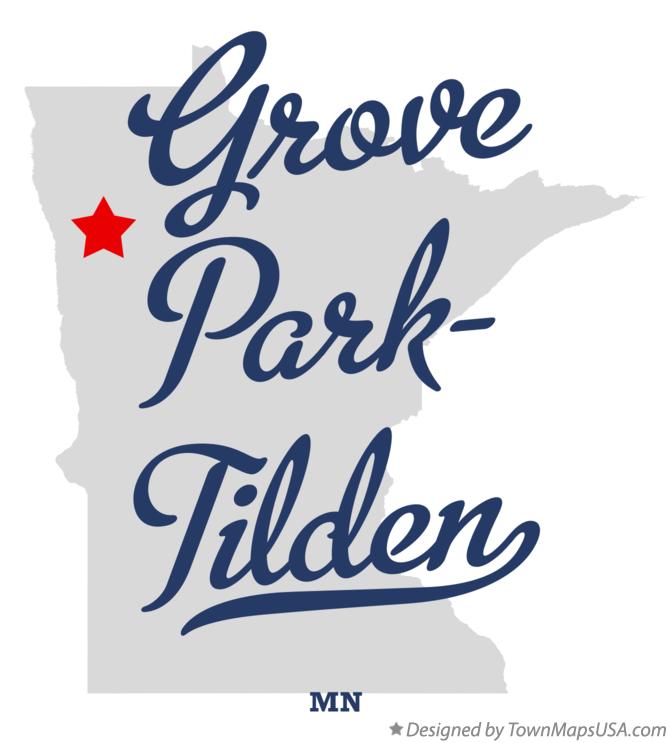 Map of Grove Park-Tilden Minnesota MN