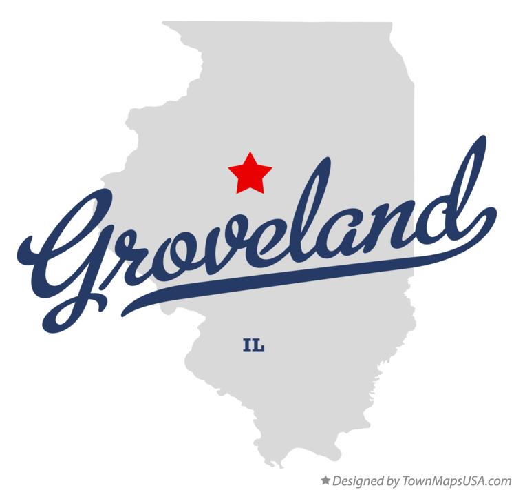 Map of Groveland Illinois IL