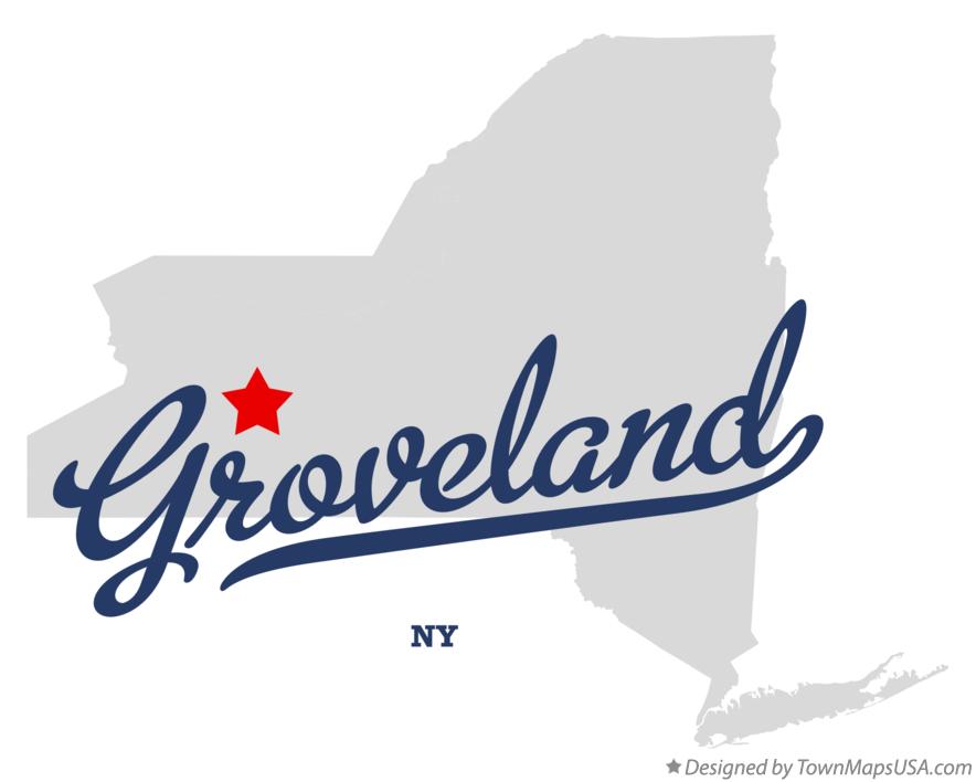 Map of Groveland New York NY