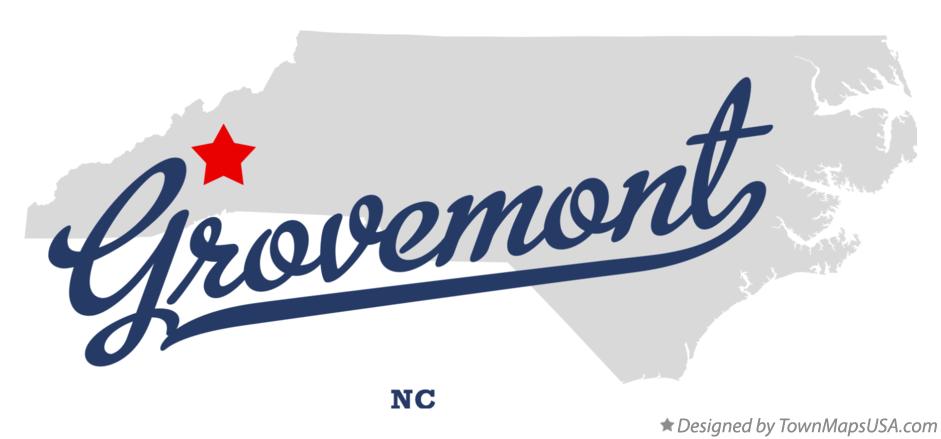Map of Grovemont North Carolina NC
