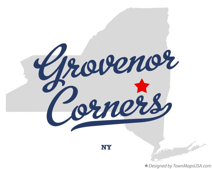 Map of Grovenor Corners New York NY
