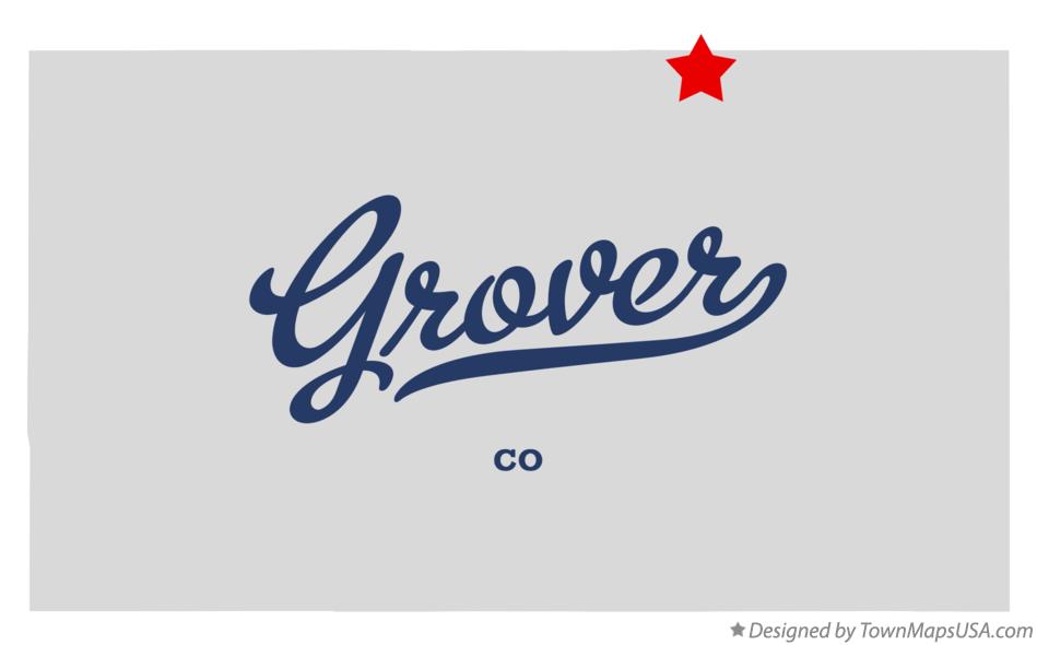Map of Grover Colorado CO