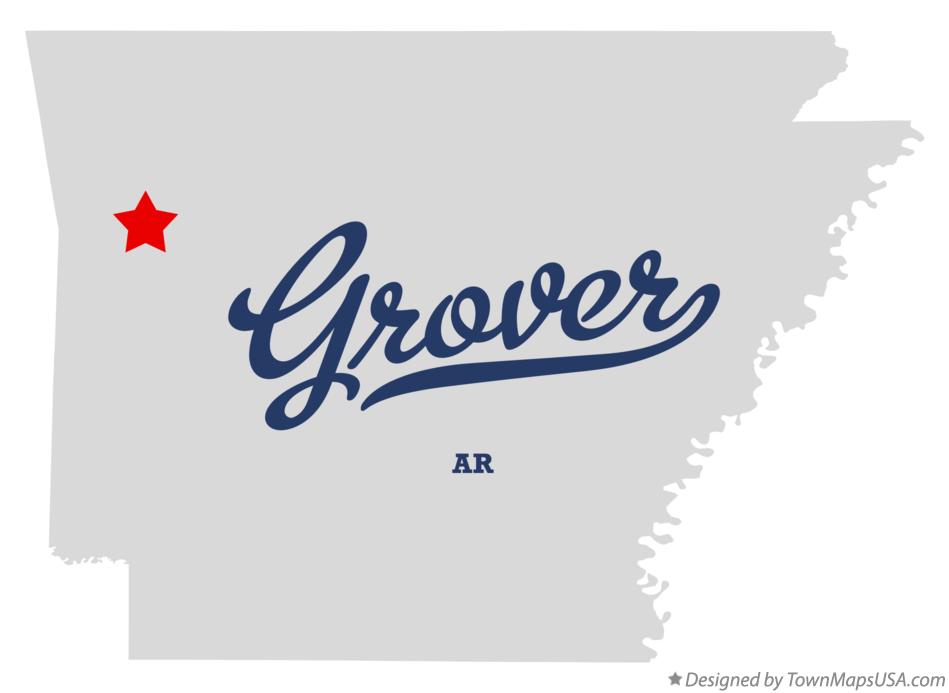 Map of Grover Arkansas AR