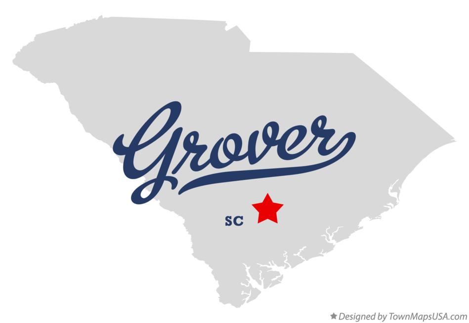 Map of Grover South Carolina SC