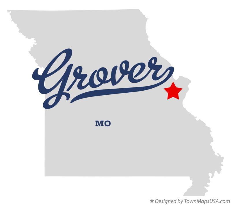 Map of Grover Missouri MO