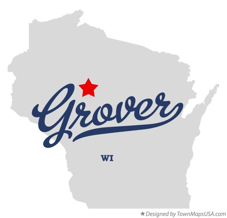 Map of Grover Wisconsin WI