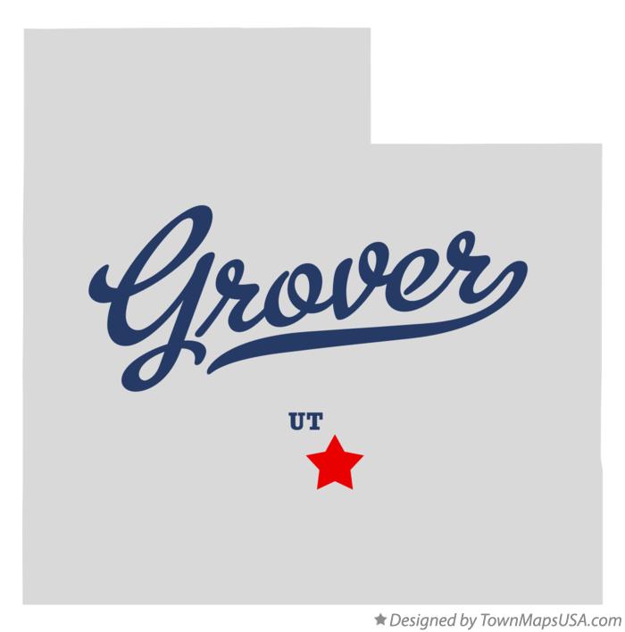 Map of Grover Utah UT