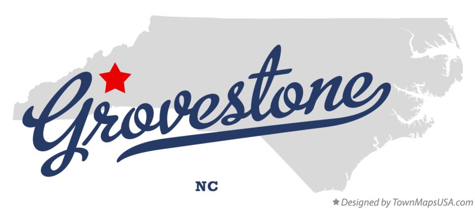 Map of Grovestone North Carolina NC