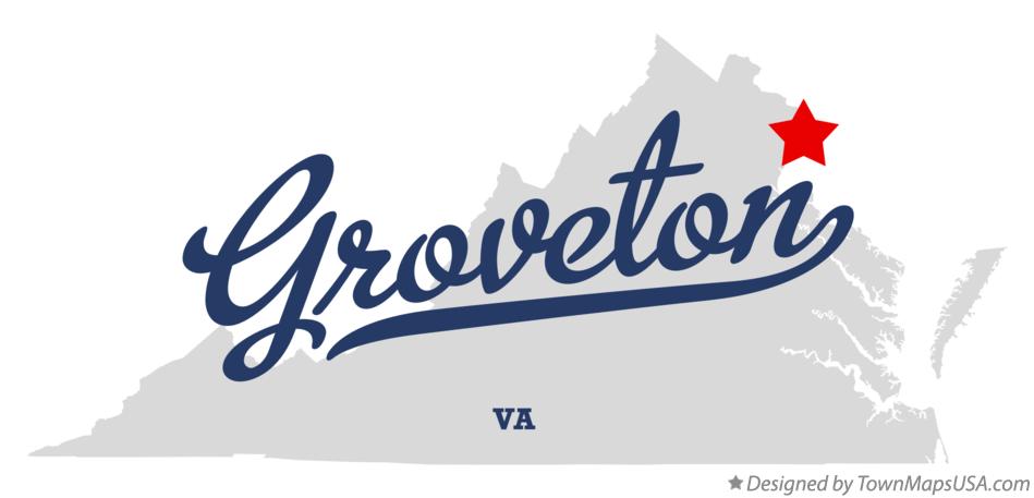 Map of Groveton Virginia VA