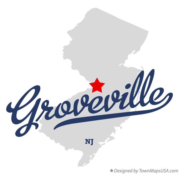 Map of Groveville New Jersey NJ