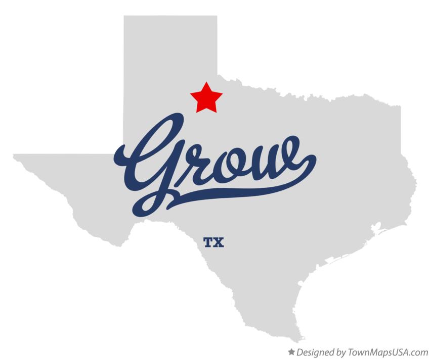 Map of Grow Texas TX