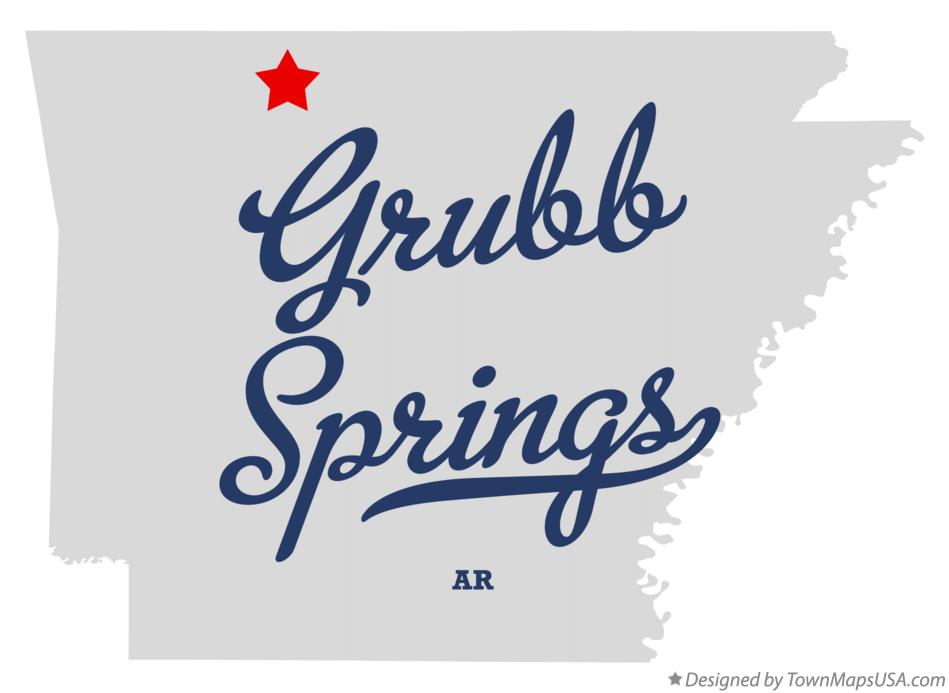 Map of Grubb Springs Arkansas AR