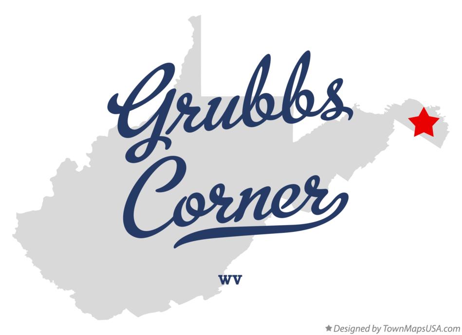 Map of Grubbs Corner West Virginia WV