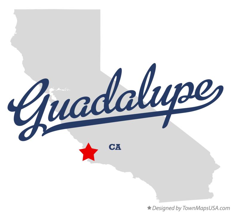 Map of Guadalupe California CA